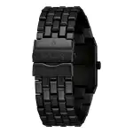 NIXON A1262-2 Stilrent Nixon-ur med ett elegant svart metallarmband, med rektangulär boett och graverat spänne, perfekt för älskare av modern design.